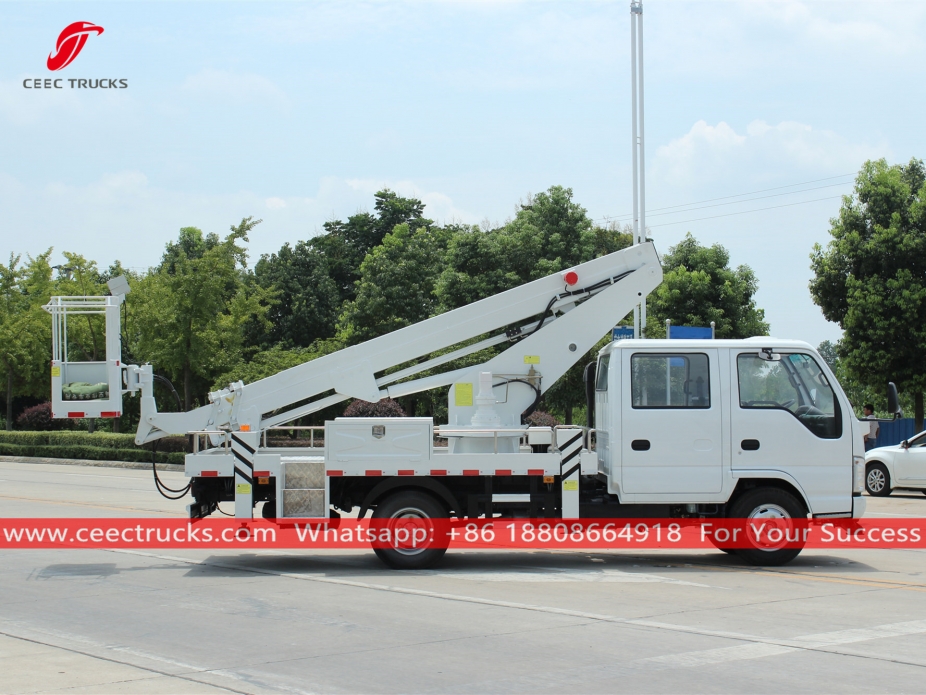 Camión con plataforma aérea ISUZU de 16 m