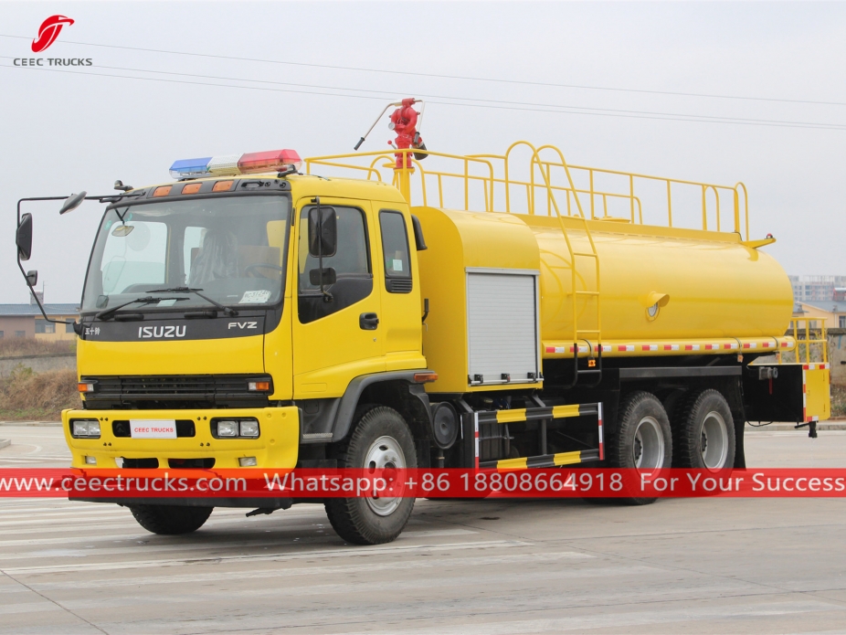 Bowser de agua contra incendios ISUZU de 14.000 litros