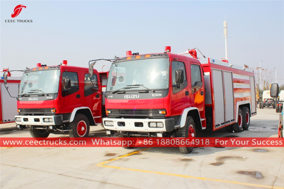 Camión de bomberos de espuma ISUZU FVZ