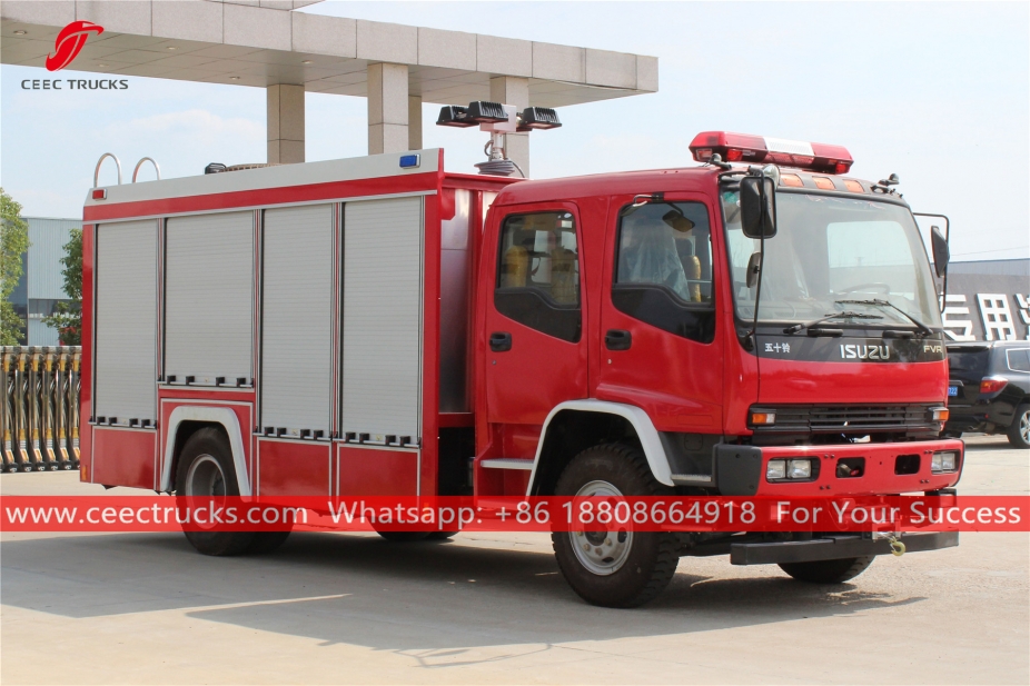 Camión de bomberos de rescate de emergencia ISUZU FVR