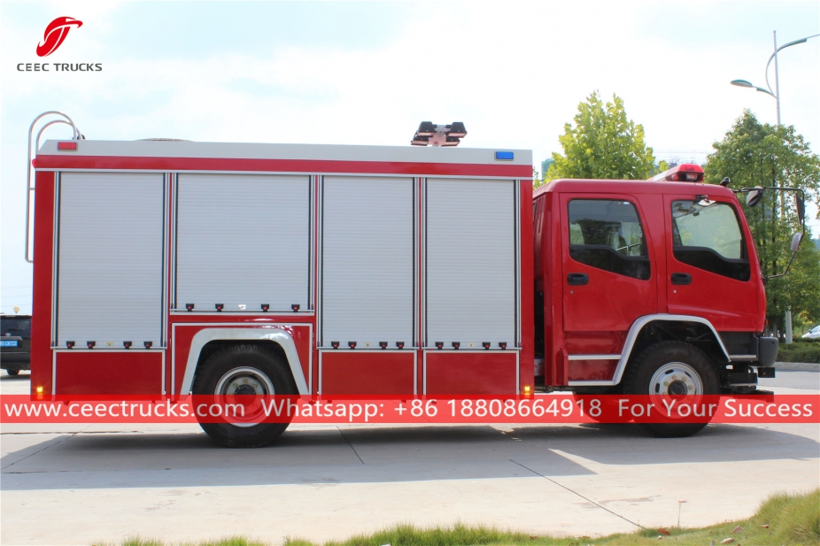 Camión de bomberos de rescate de emergencia ISUZU FVR