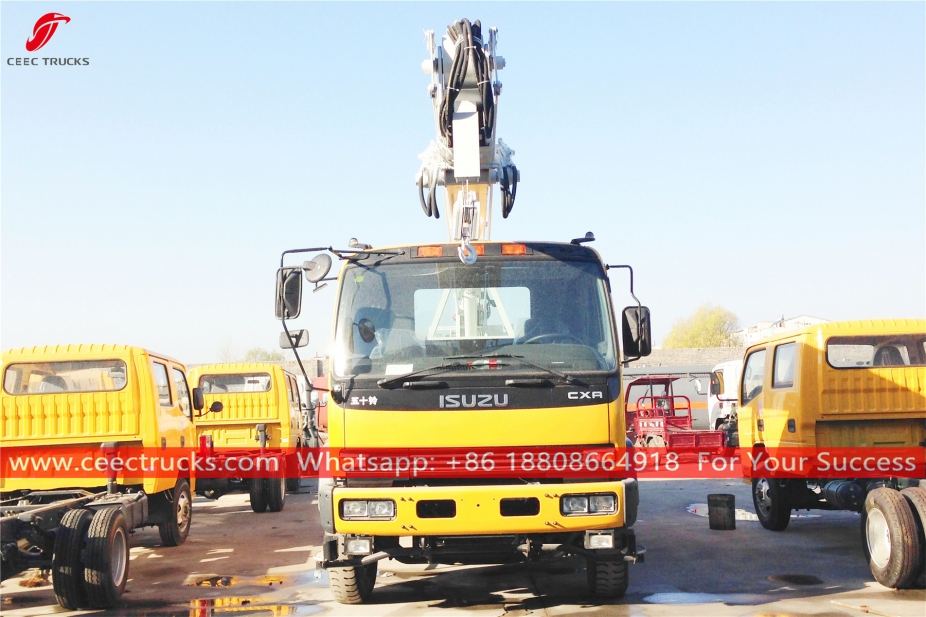 Camión con plataforma de trabajo aérea ISUZU 6x4