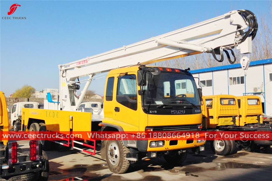 Camión con plataforma de trabajo aérea ISUZU 6x4