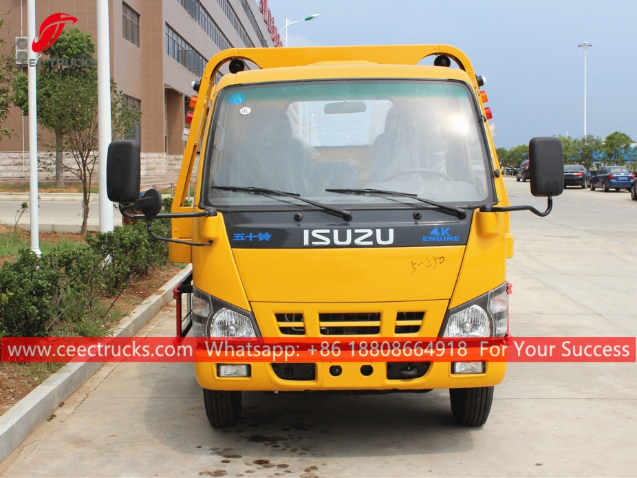 Camión de remolque de plataforma plana de 3 toneladas ISUZU