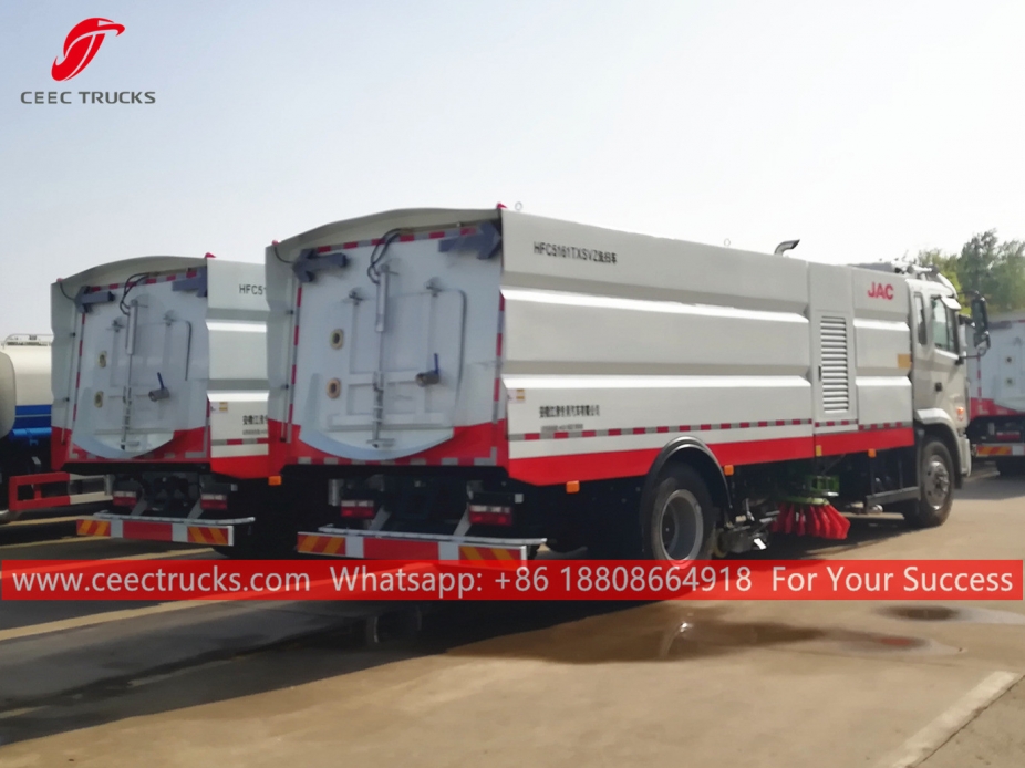 Camión barredor y lavado de carreteras JAC