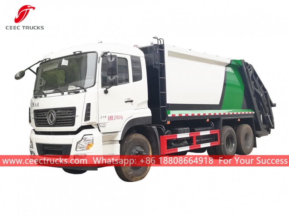 Camión de compresión de basura Dongfeng 18CBM