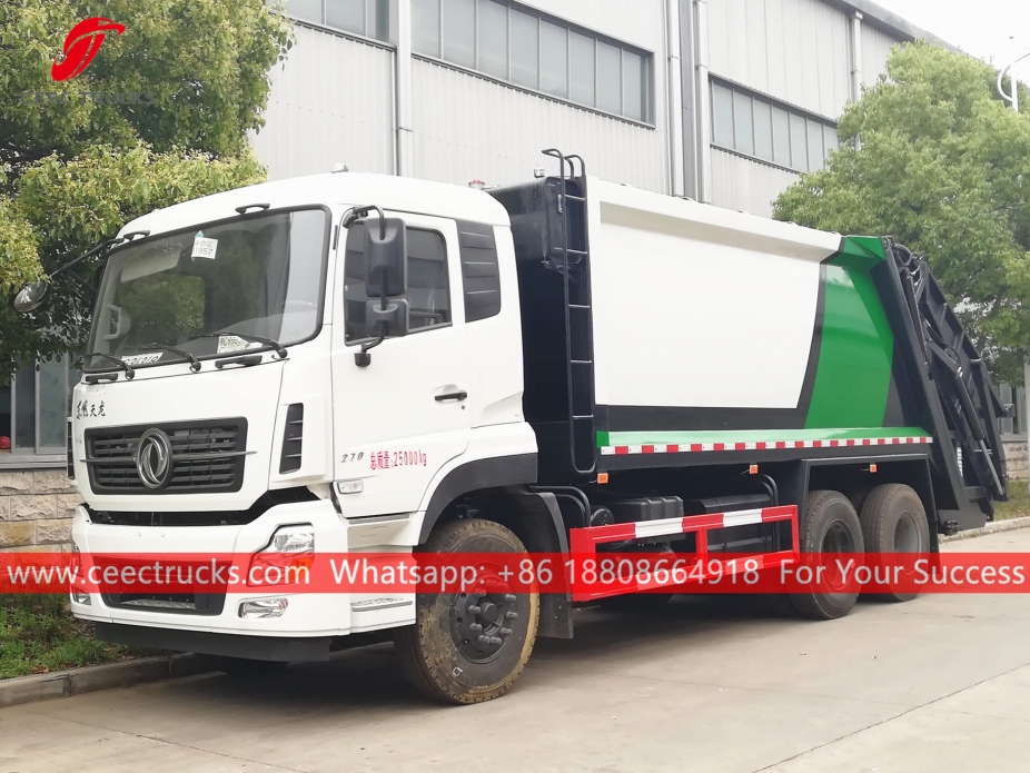 Camión de compresión de basura Dongfeng 18CBM