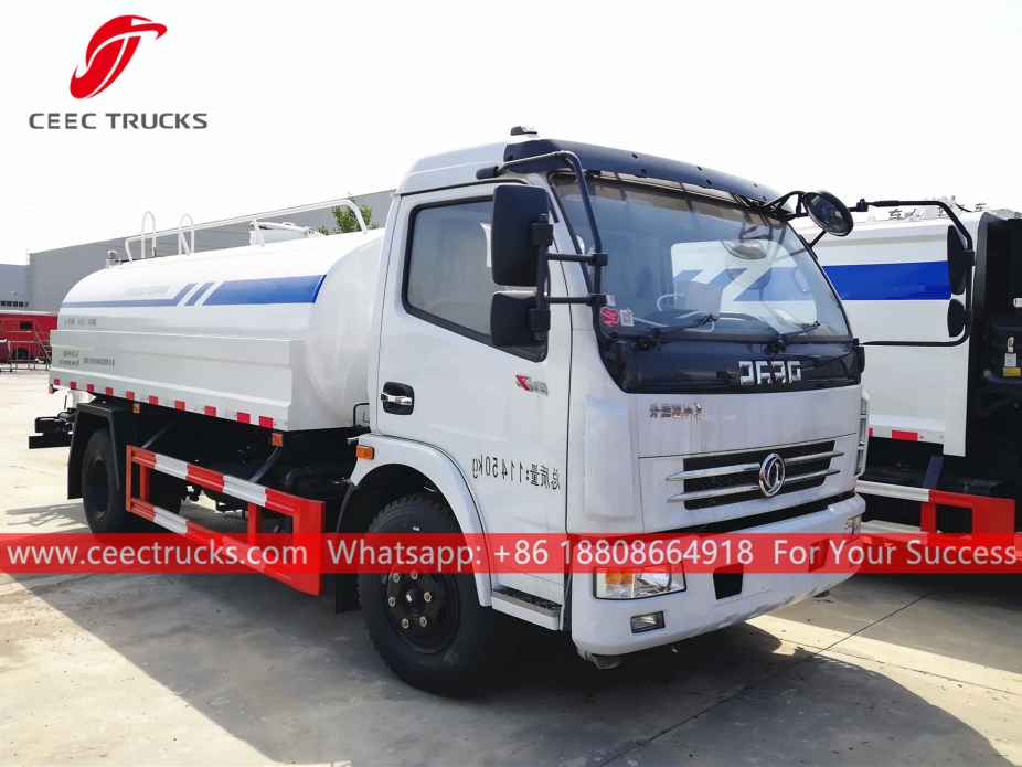 Camión cisterna de agua de 7 CBM DONGFENG