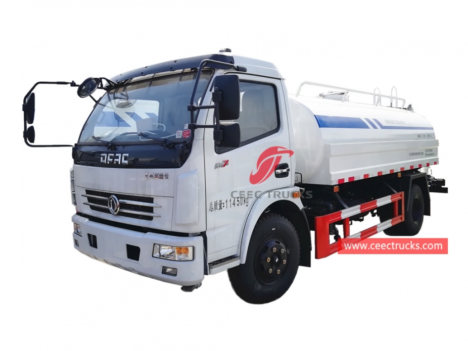 Camión cisterna de agua de 7 CBM DONGFENG