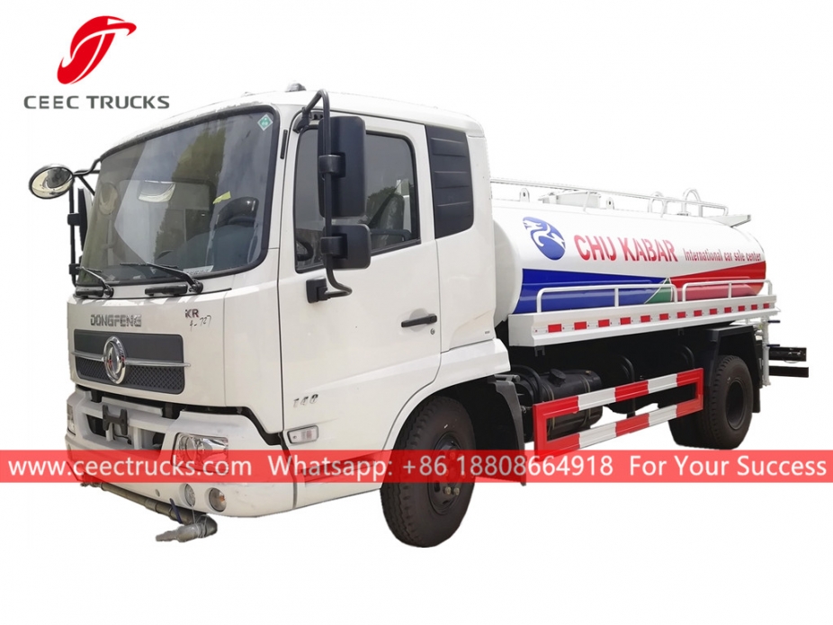 Camión rociador de agua de 12 CBM DONGFENG