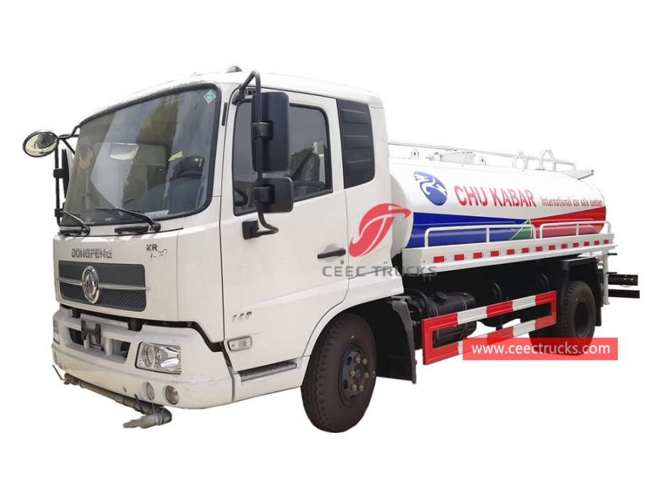 Camión rociador de agua de 12 CBM DONGFENG