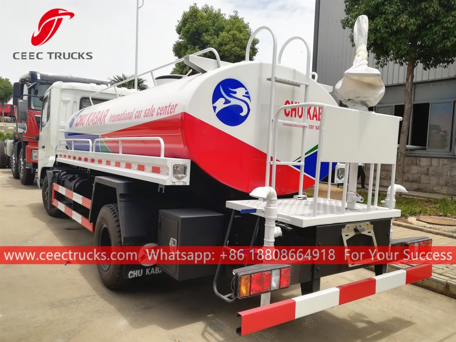 Camión rociador de agua de 12 CBM DONGFENG