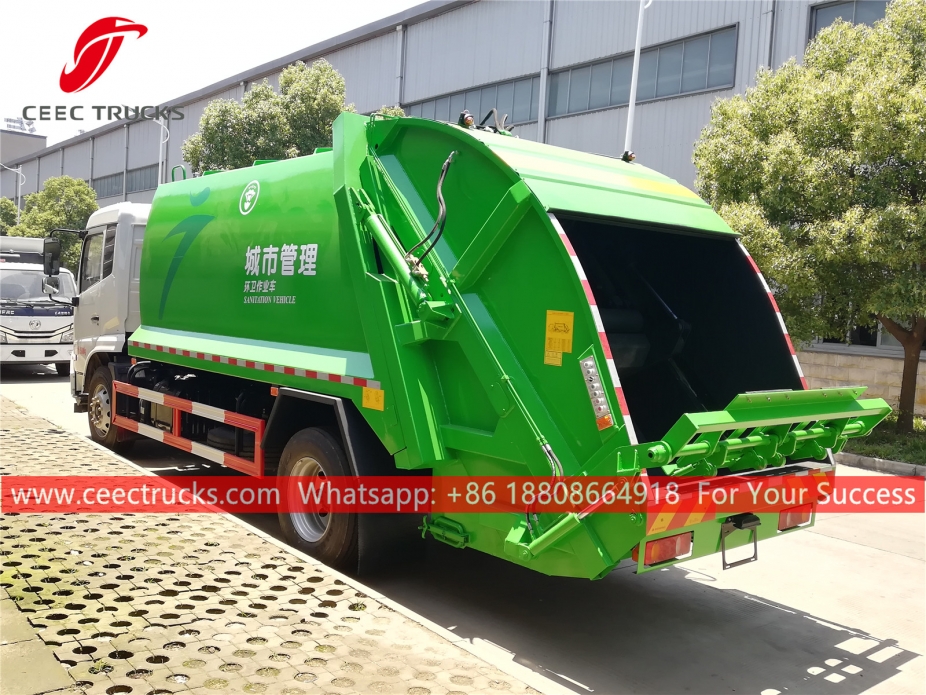 Camión de compresión de basura Dongfeng 12CBM
