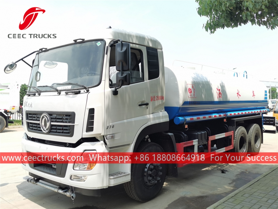 Camión de aspersión de agua Dongfeng 6x4