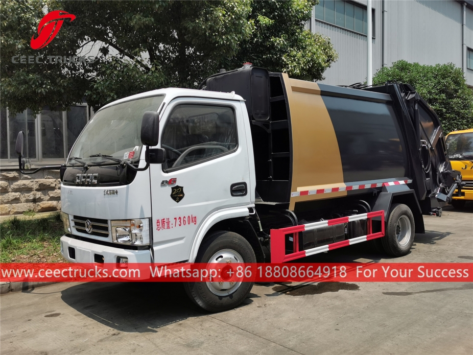 Camión compresor de basura Dongfeng 5CBM