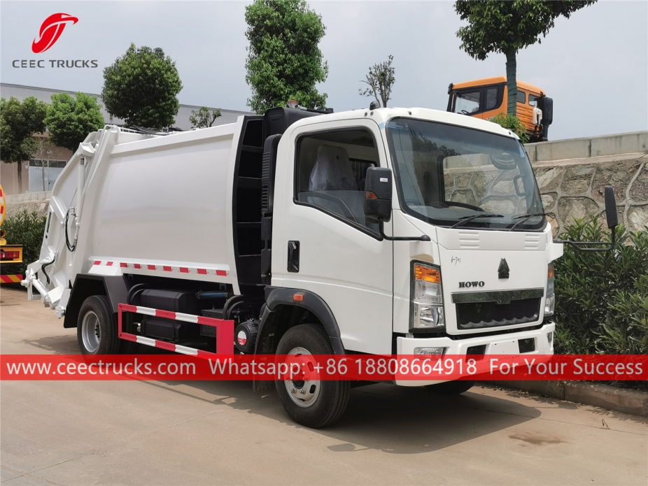 Camión compactador de basura RHD HOWO