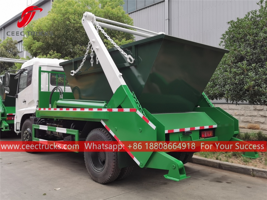 Camión de basura con brazo oscilante Dongfeng RHD