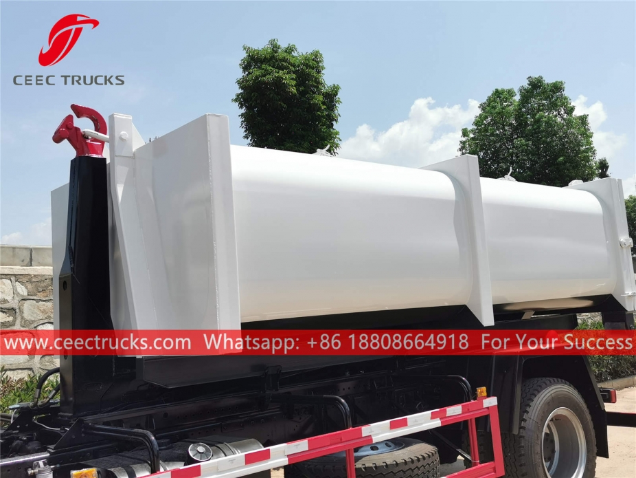 Camión de basura con elevación de gancho 10CBM