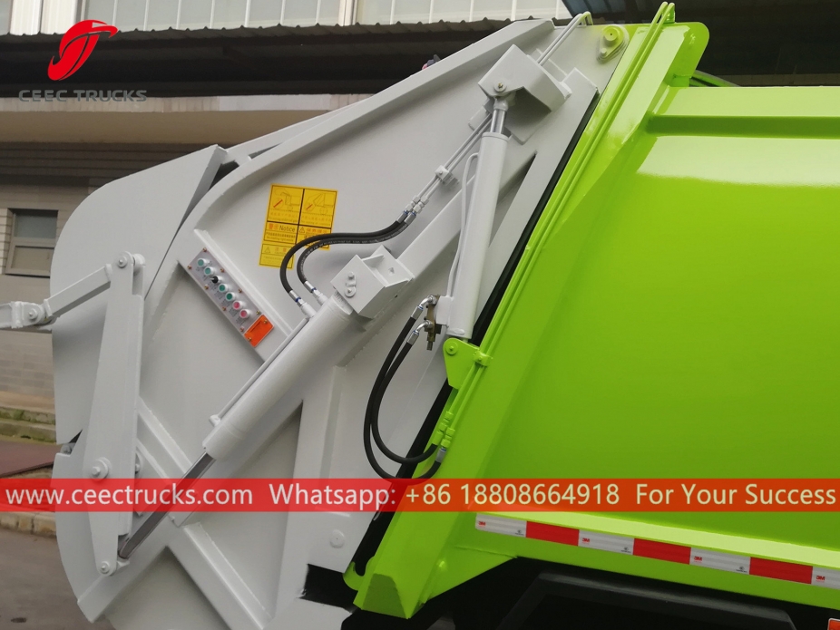 european standard 6,000 liters refuse compactor truck body structure