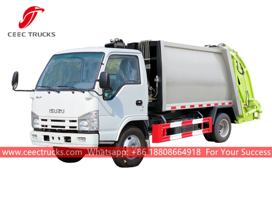 Brand new ISUZU 4CBM Waste compressor truck for sale