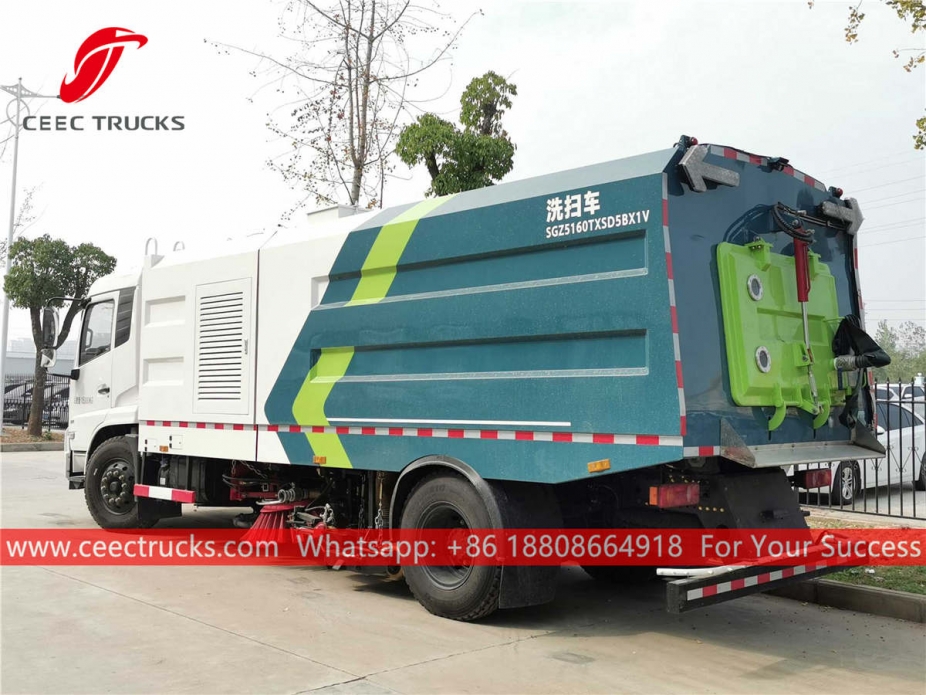 ISUZU 15cbm road sweeper truck with washing system