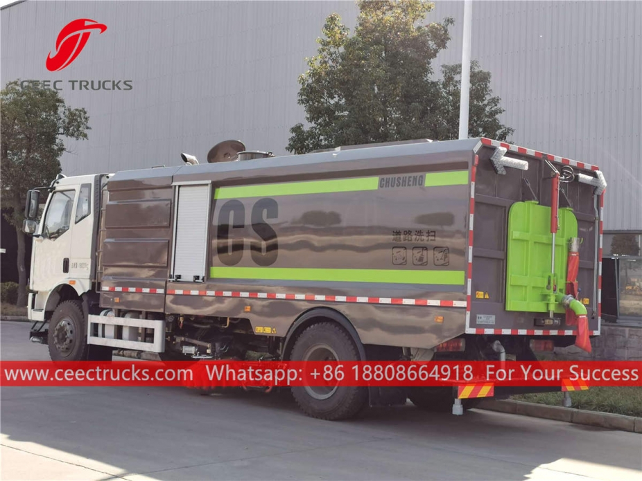 ISUZU 16cbm street sweeper truck with washing system