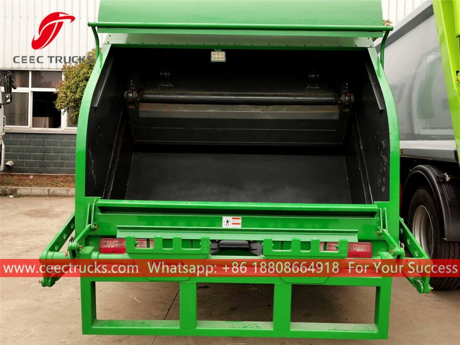 Good quality 10,000 liters rubbish truck compactor body