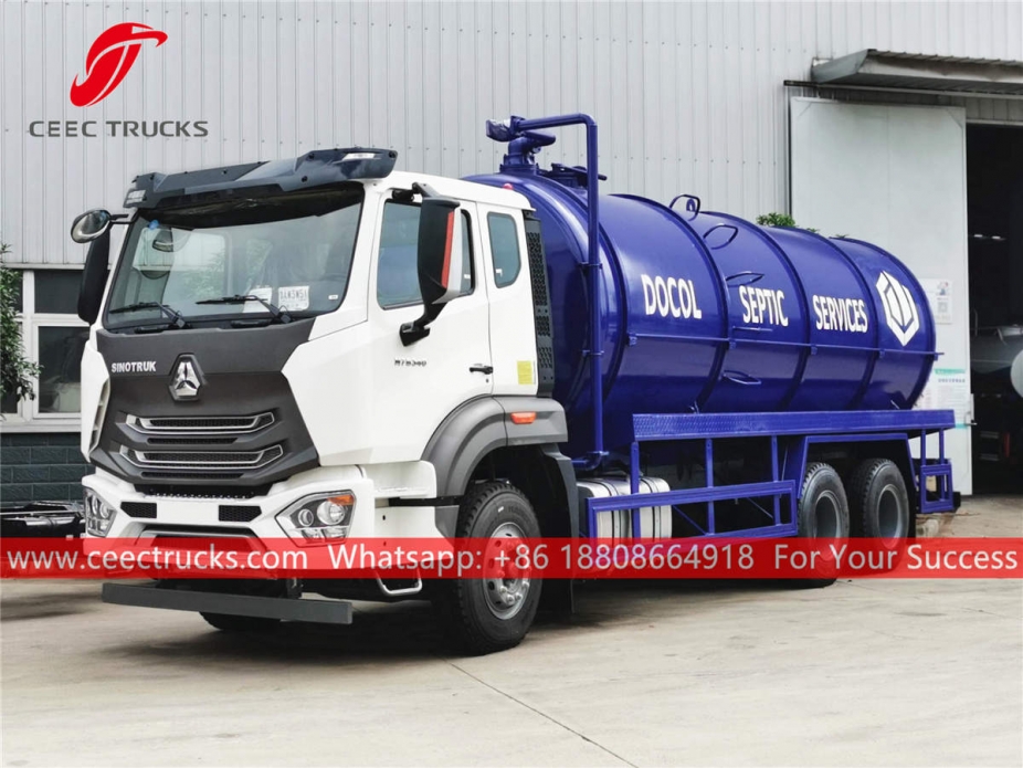 SINOTRUK N7B 340HP 20,000liters septic tanker truck