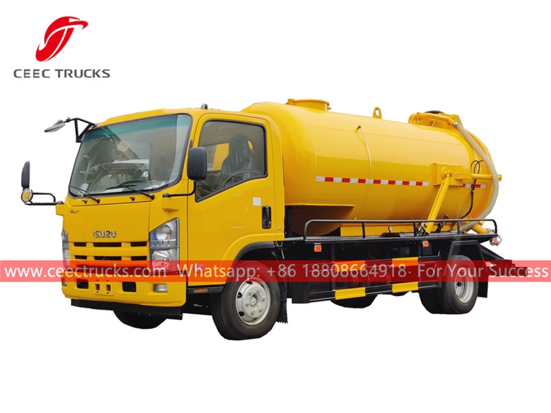 ISUZU 4×2 combination jetting truck