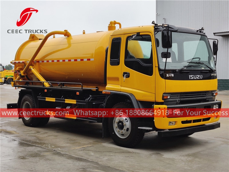 ISUZU 6 wheeler vacuum suction truck