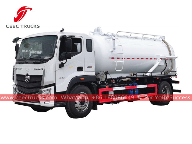 FOTON 10,000 liters vacuum tanker truck