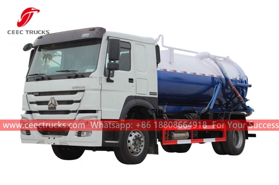 HOWO 4×2 right hand drive sewage suction truck