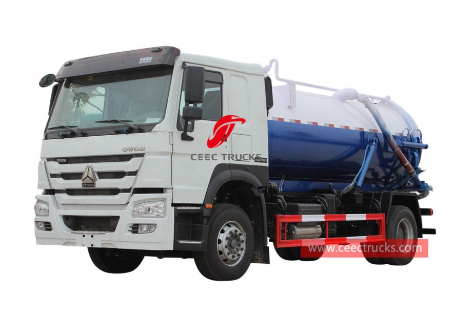 HOWO 4×2 right hand drive sewage suction truck