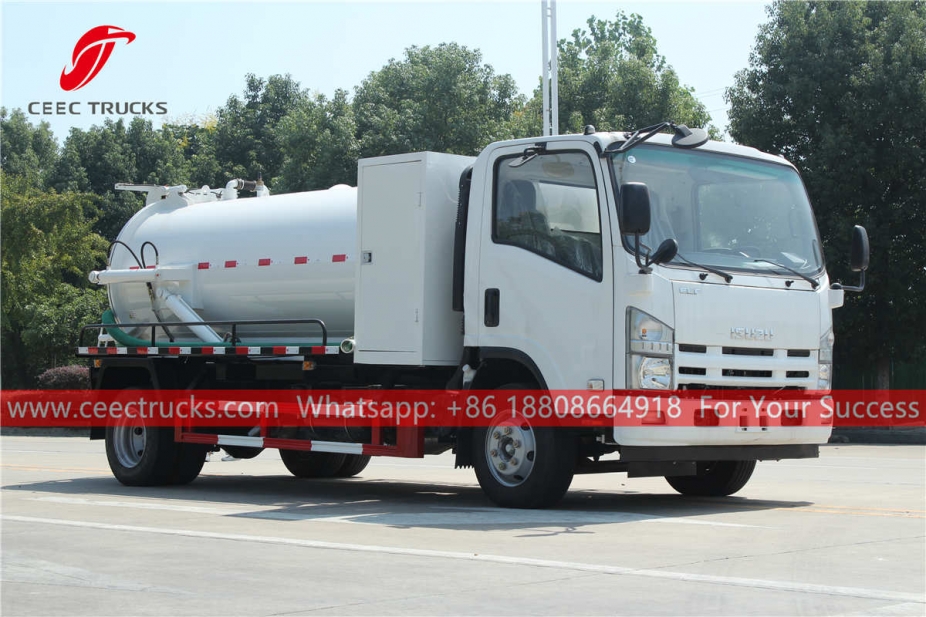 ISUZU 6 wheeler sewer suction truck