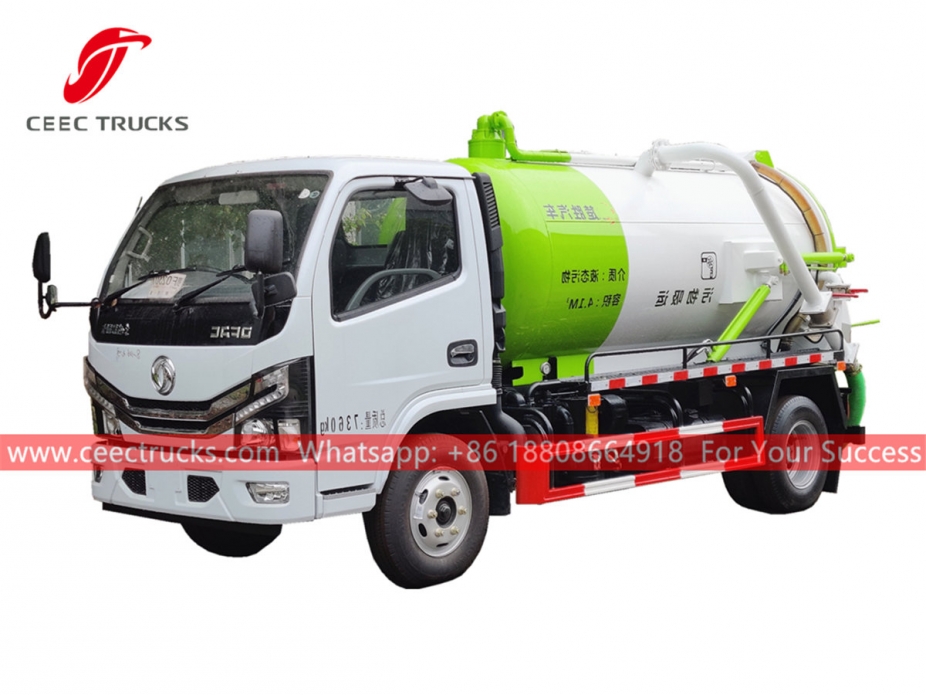 Dongfeng 4×2 vacuum suction truck