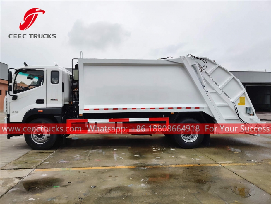 FOTON 6 wheeler garbage compression truck