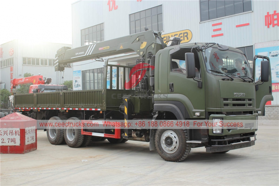 ISUZU truck with crane palfinger SPS40000