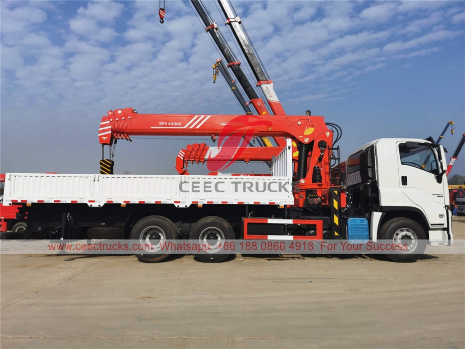 ISUZU GIGA truck mounted crane palfinger SPS40000