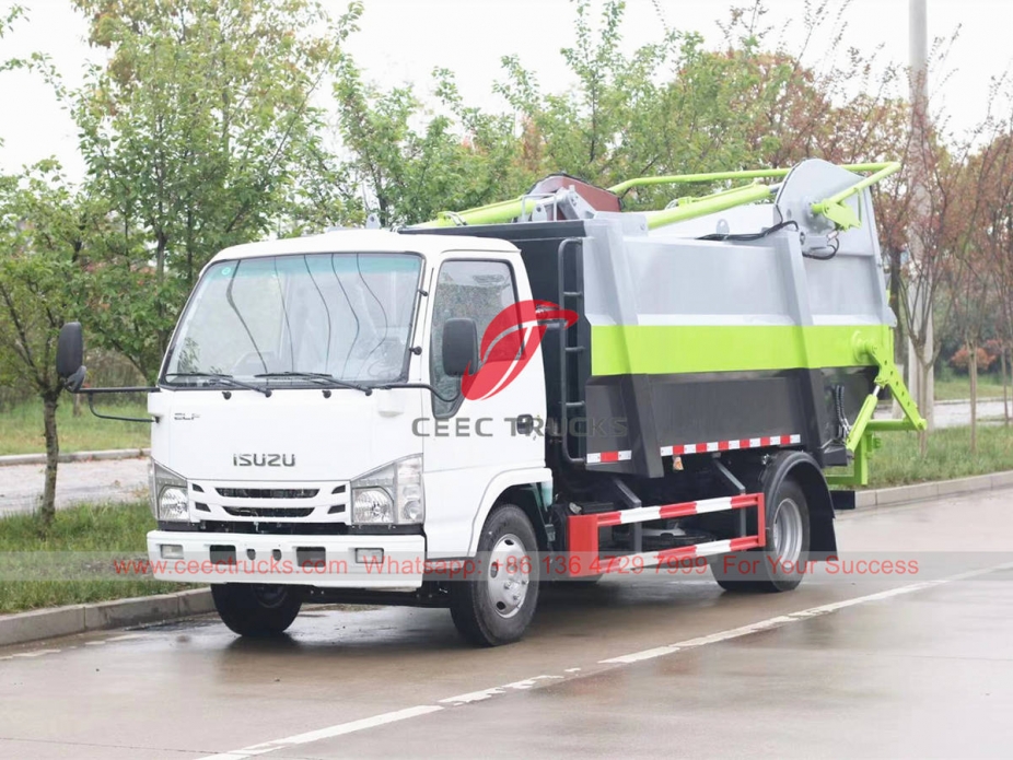 ISUZU 98HP garbage compression truck for sale