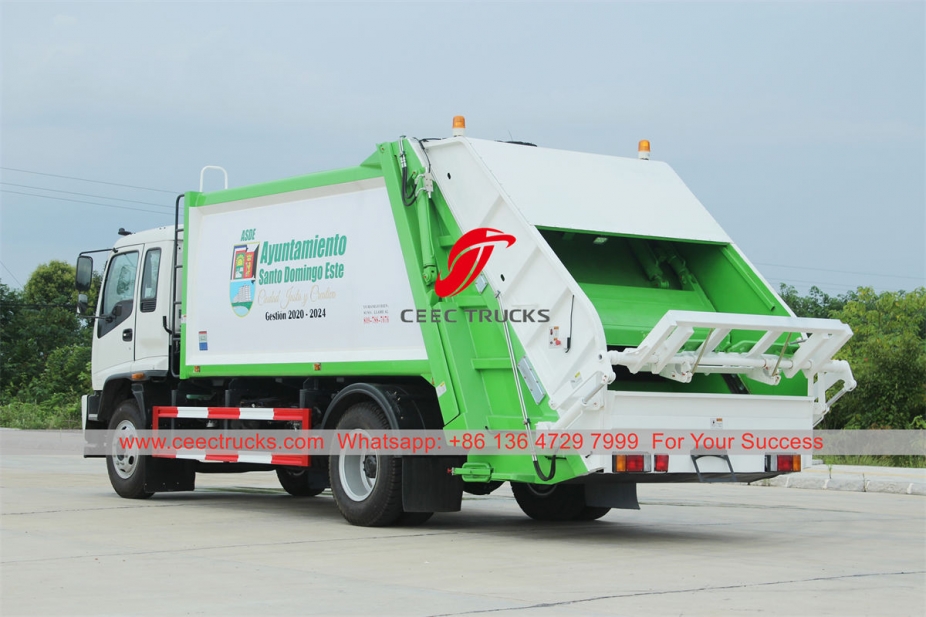 ISUZU FTR back loading garbage truck