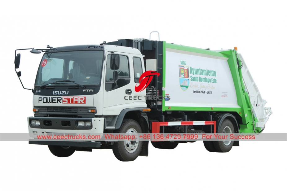 ISUZU FTR back loading garbage truck