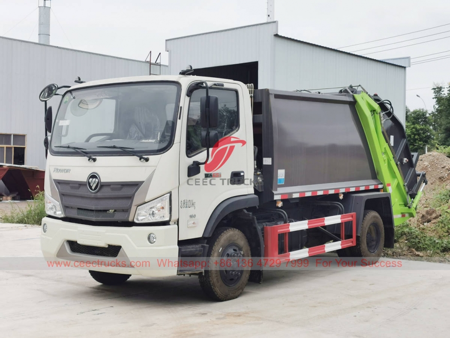 FOTON 12CBM refuse compactor truck export to Africa