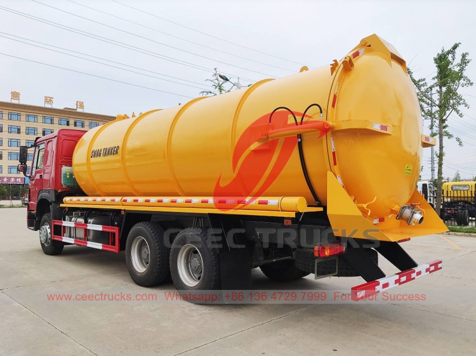 HOWO 6×4 vacuum tank truck at best price