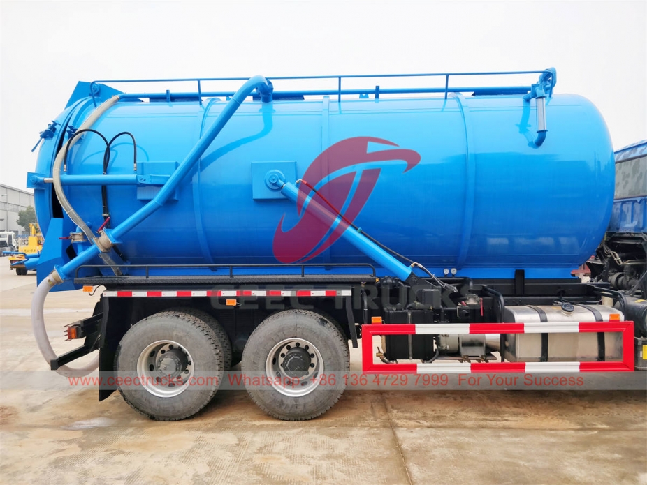 Brand new HOWO 10 wheeler vacuum sewage truck at best price