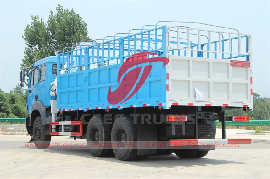 Beiben 6×4 RHD Crane truck at best price