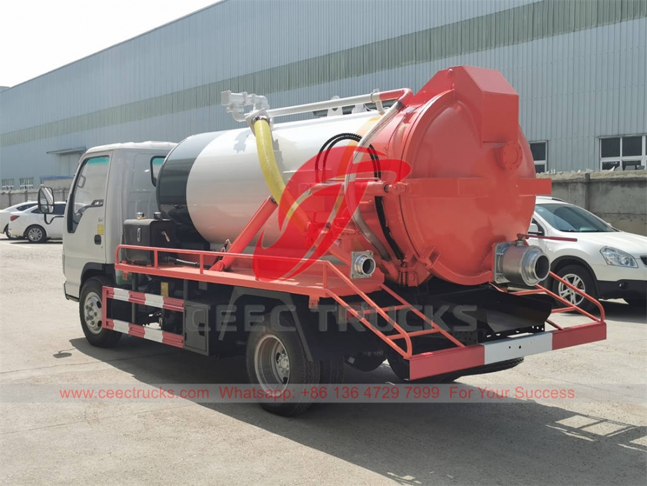 ISUZU 4×2 sewer vacuum truck at best price