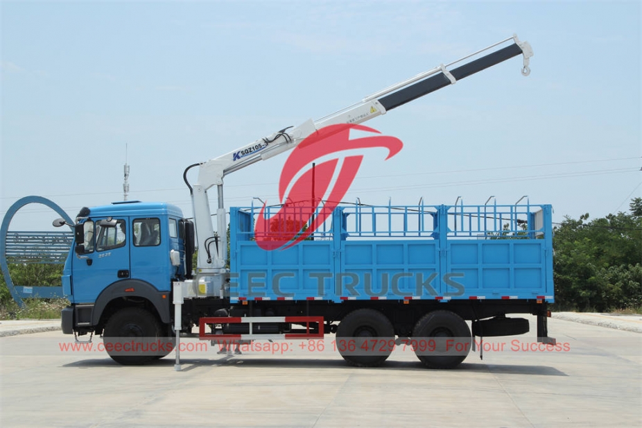 Beiben 6×4 RHD Crane truck at best price