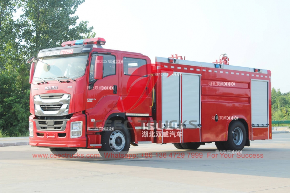 ISUZU GIGA 6 wheeler fire fighting trucks at discount price