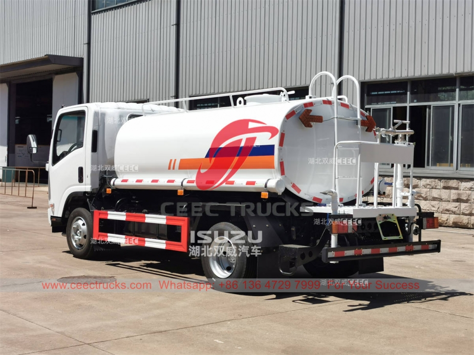 Philippines ISUZU 700P 190HP stainless steel water bowser for sale