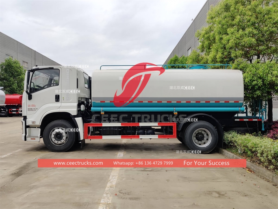 Good price ISUZU GIGA 420HP 15000 liters water spray truck for sale